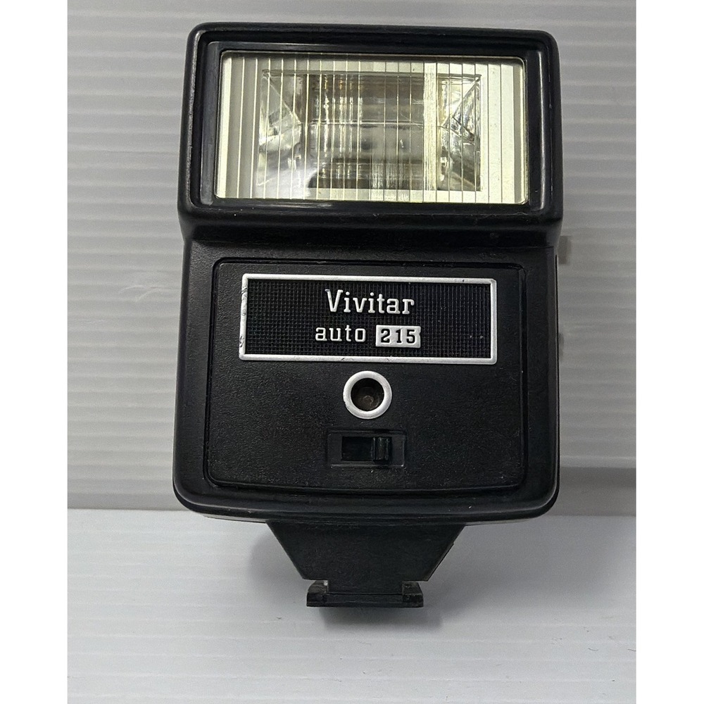 Vivitar Auto 215 Shoe Mount Flash Tested And Working Clean